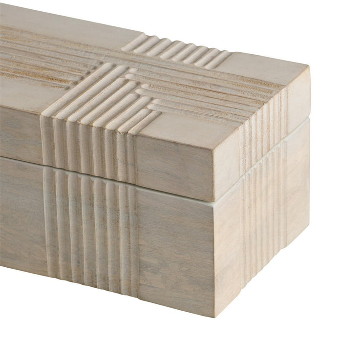 Arteriors ARI23 Boxes, Set of 2, Whitewash