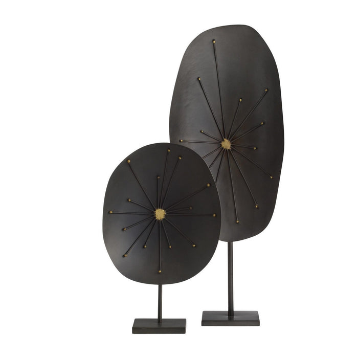 Arteriors ASI11 Sculptures, Set of 2, Natural Iron