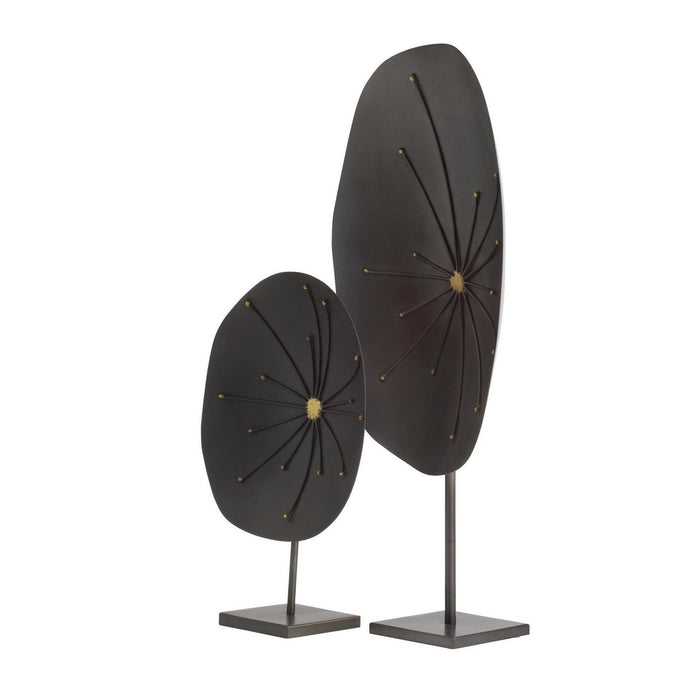 Arteriors ASI11 Sculptures, Set of 2, Natural Iron