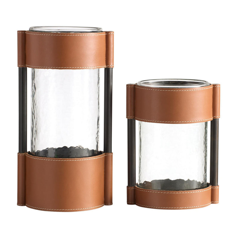 Arteriors AVI08 Vases, Set of 2, Brown