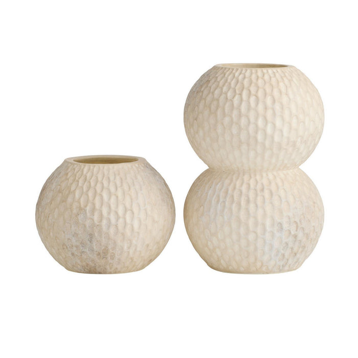 Arteriors AVS13 Vases, Set of 2, Egg Shell