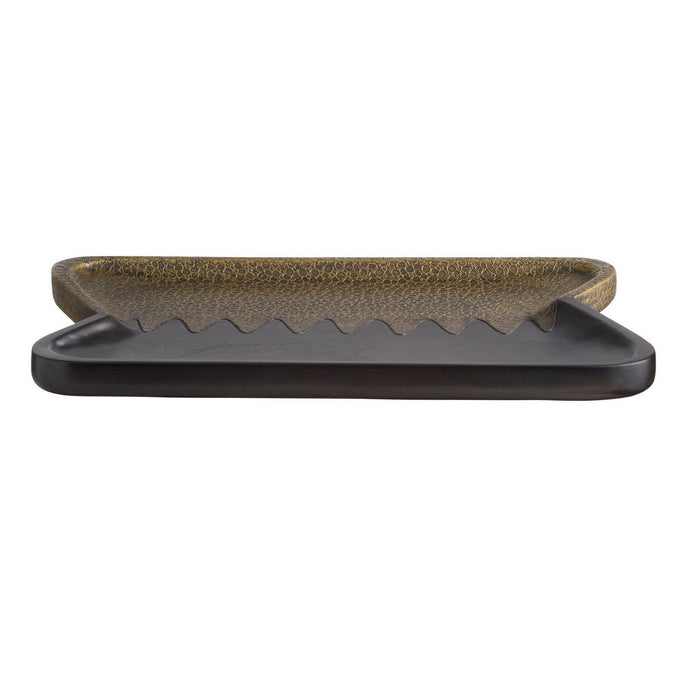 Arteriors AYI15 Tray, Antique Brass