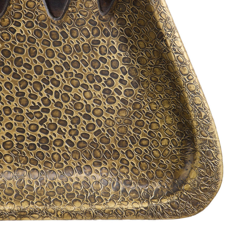 Arteriors AYI15 Tray, Antique Brass