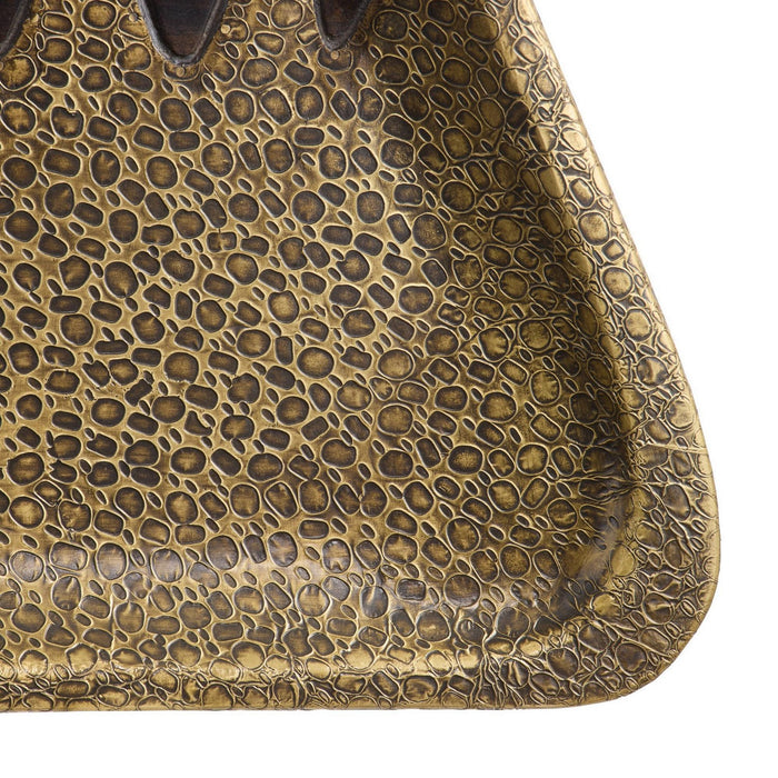 Arteriors AYI15 Tray, Antique Brass