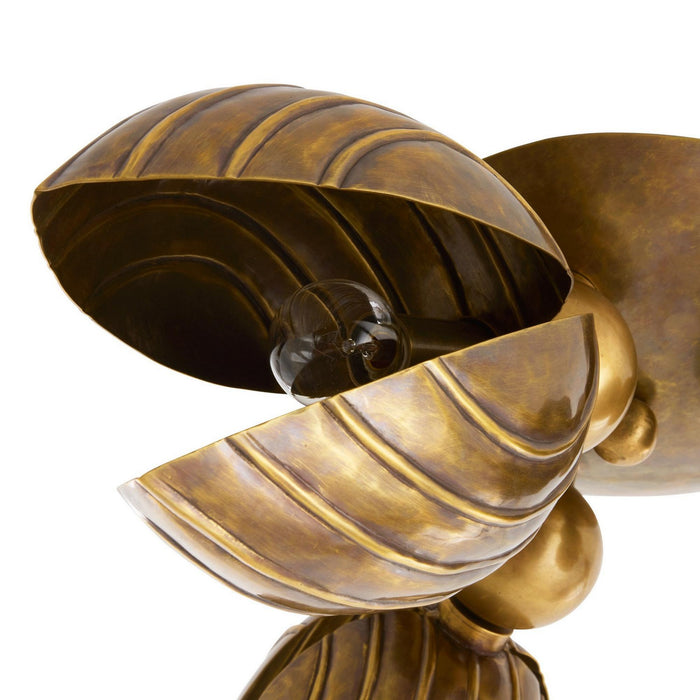 Arteriors DFI11 Three Light Flush Mount, Vintage Brass