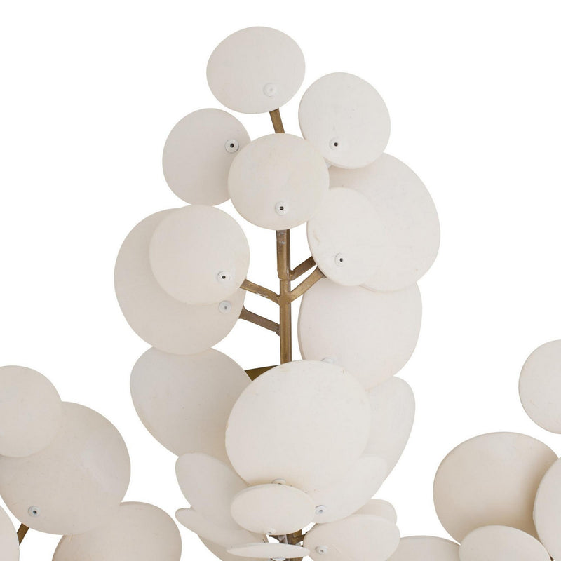 Arteriors DFS02 Three Light Flush Mount, Ivory