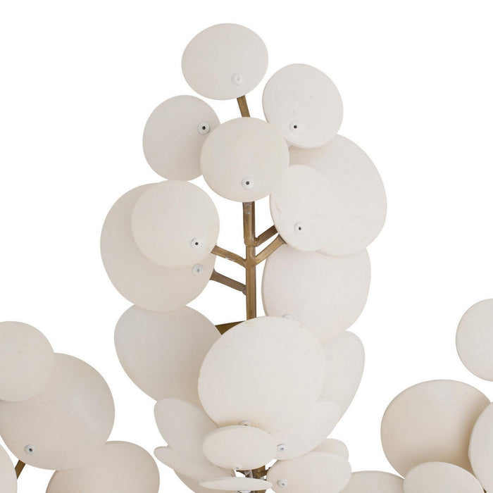 Arteriors DFS02 Three Light Flush Mount, Ivory