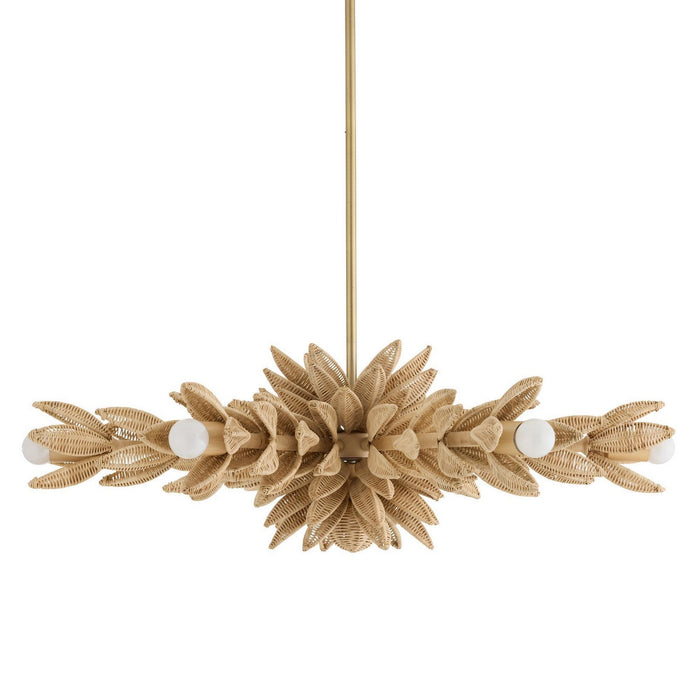 Arteriors DFS03 Six Light Semi-Flush Mount, Natural