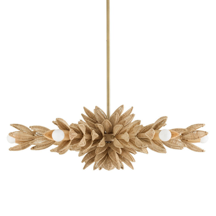 Arteriors DFS03 Six Light Semi-Flush Mount, Natural