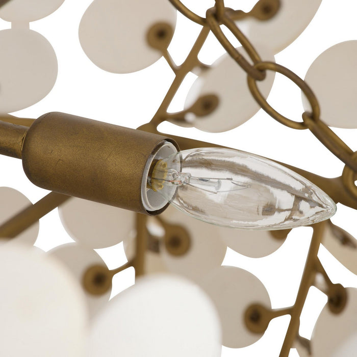 Arteriors DLS14 Eight Light Chandelier, Ivory