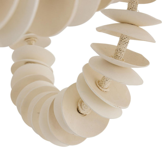 Arteriors DLS16 Eight Light Linear Chandelier, Ivory