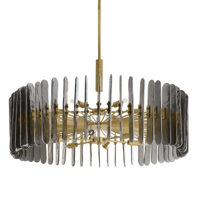 Arteriors DMC32 12 Light Chandelier, Smoke