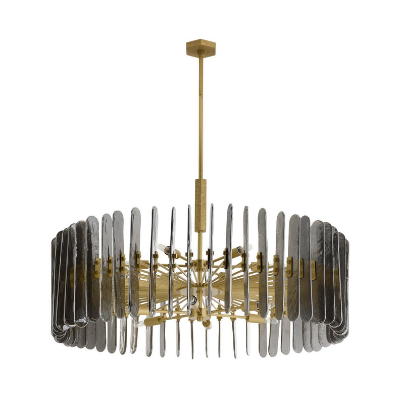 Arteriors DMC32 12 Light Chandelier, Smoke