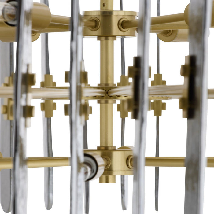 Arteriors DMC32 12 Light Chandelier, Smoke