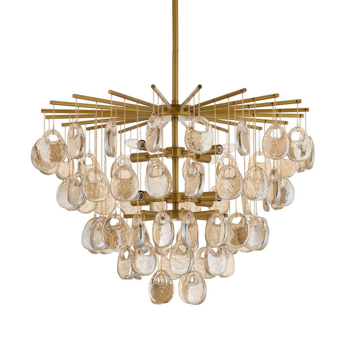 Arteriors DMC33 Eight Light Chandelier, Amber
