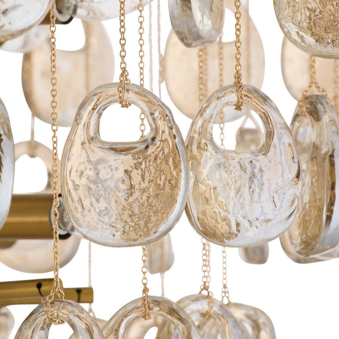 Arteriors DMC33 Eight Light Chandelier, Amber