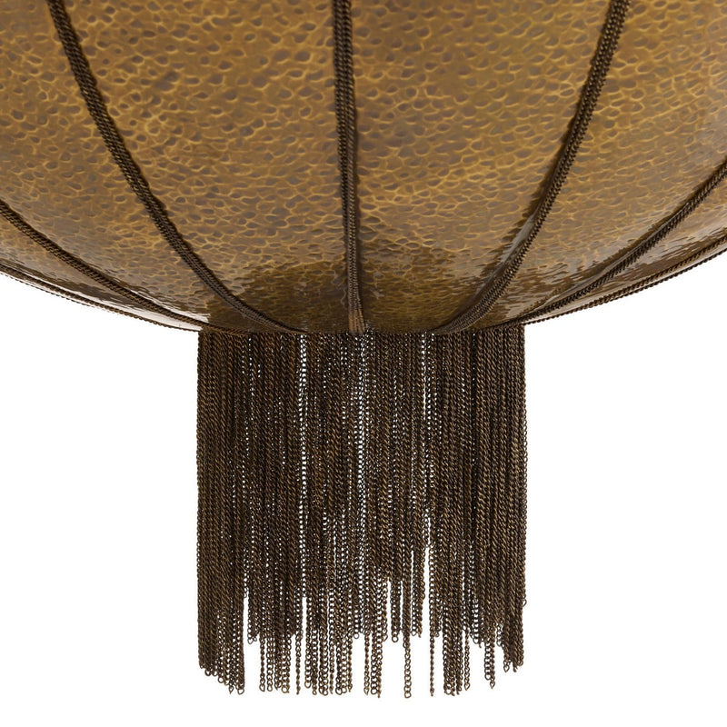 Arteriors DMI21 Three Light Chandelier, Antique Brass