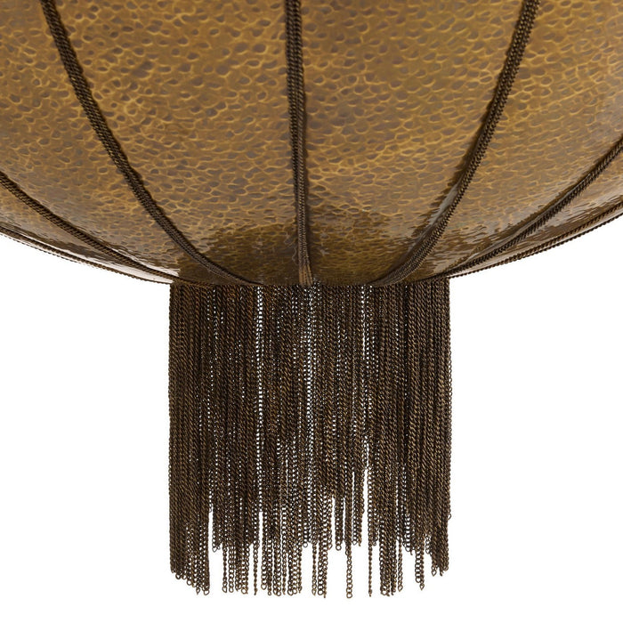 Arteriors DMI21 Three Light Chandelier, Antique Brass