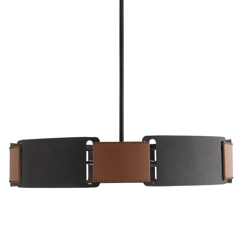 Arteriors DMI23 Five Light Chandelier, Brown