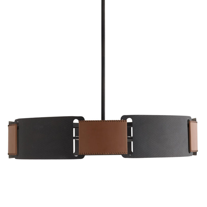 Arteriors DMI23 Five Light Chandelier, Brown