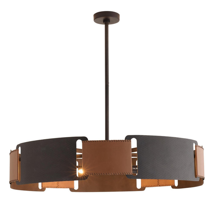 Arteriors DMI23 Five Light Chandelier, Brown