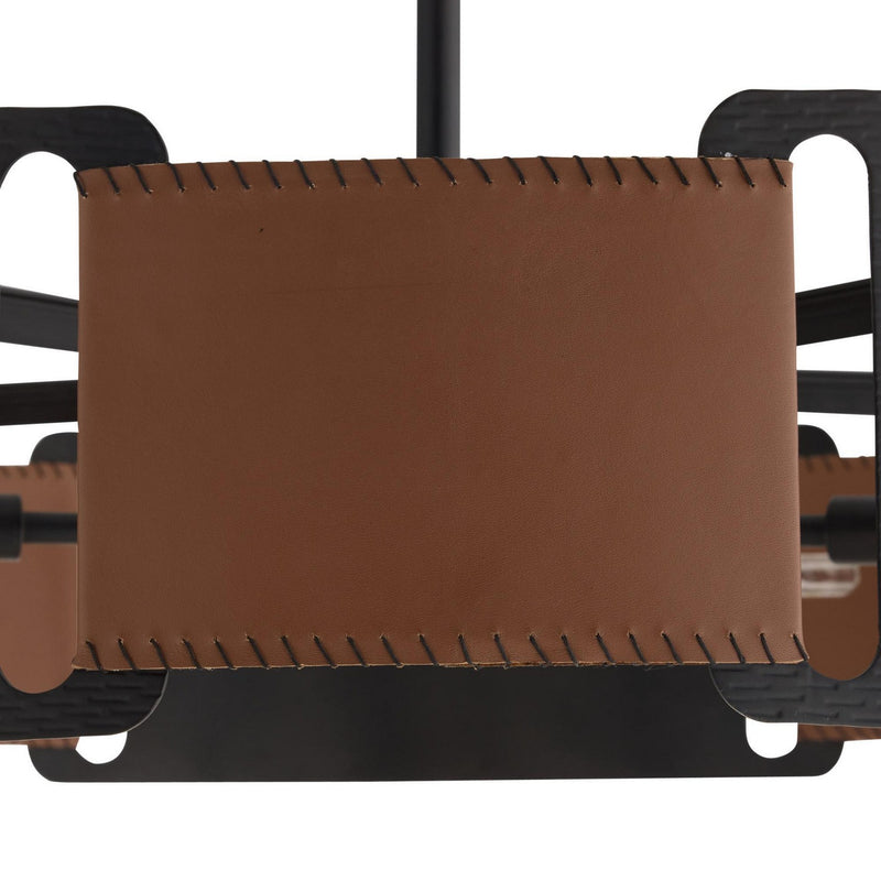 Arteriors DMI23 Five Light Chandelier, Brown
