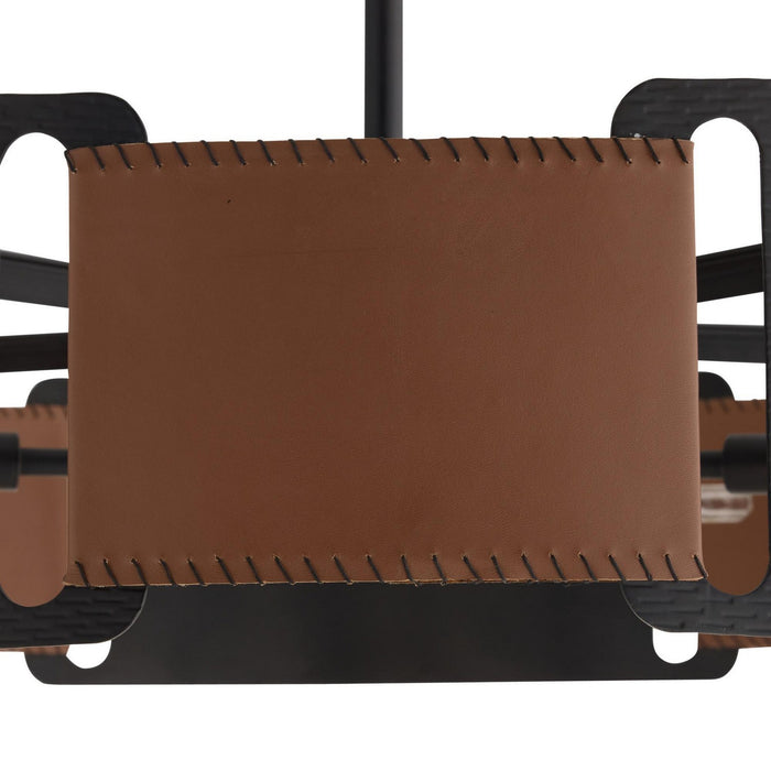 Arteriors DMI23 Five Light Chandelier, Brown