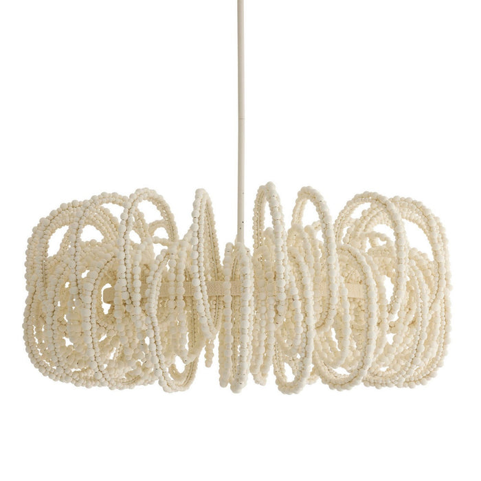 Arteriors DMS21 Six Light Chandelier, White