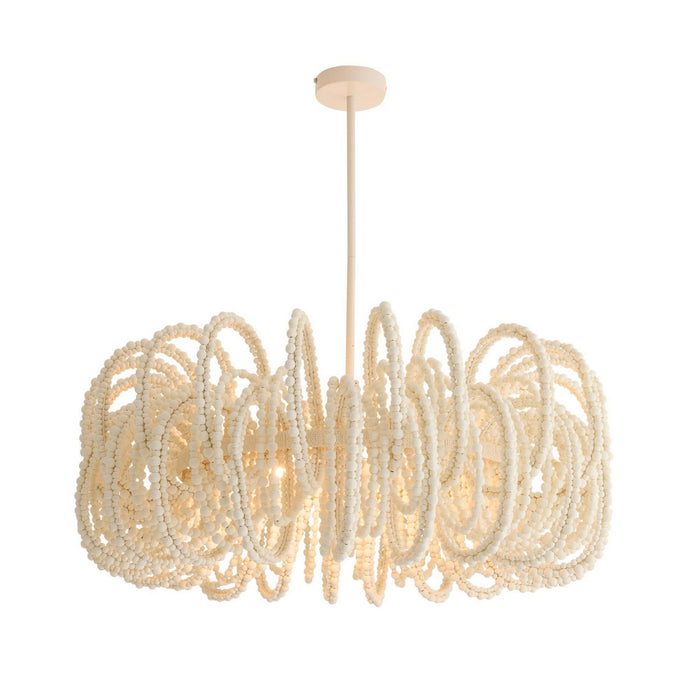 Arteriors DMS21 Six Light Chandelier, White