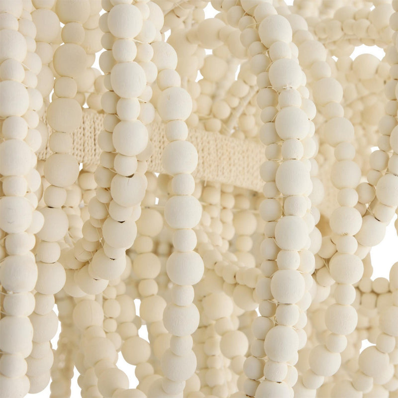 Arteriors DMS21 Six Light Chandelier, White