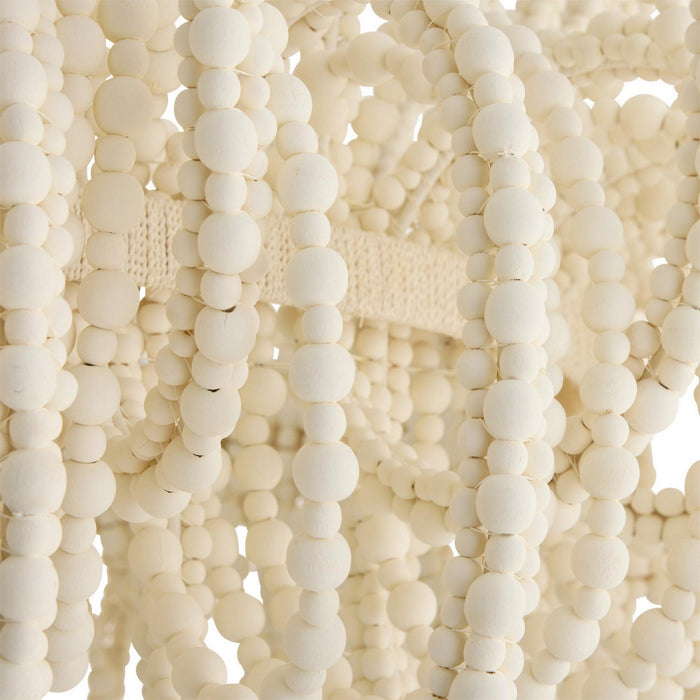 Arteriors DMS21 Six Light Chandelier, White
