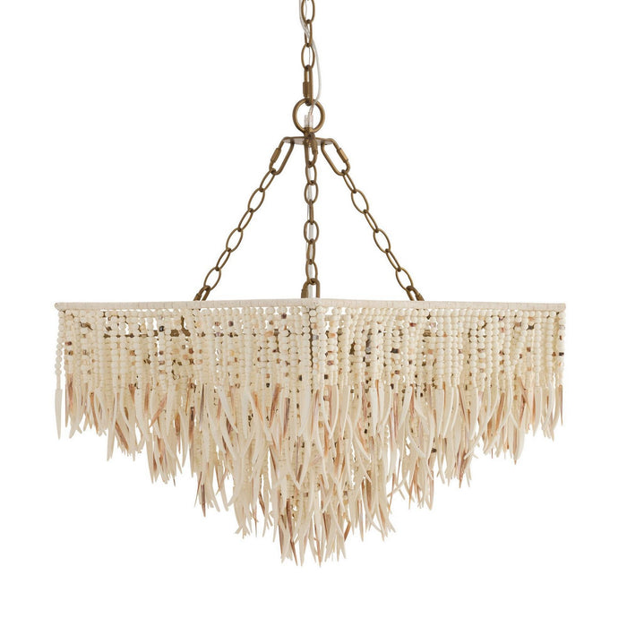 Arteriors DMS22 Six Light Chandelier, Natural
