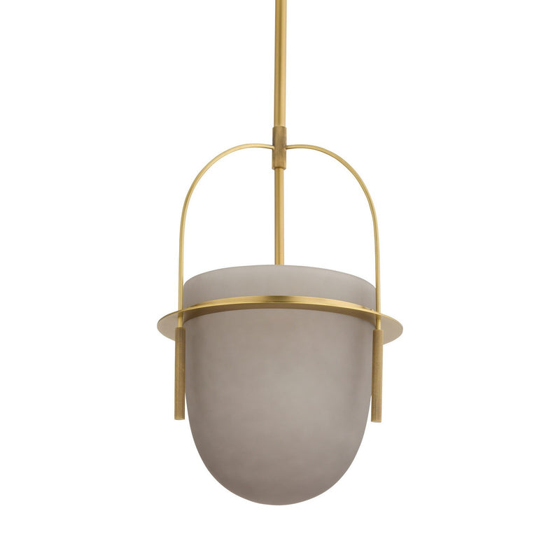 Arteriors DPC19 One Light Pendant, Frosted Smoke