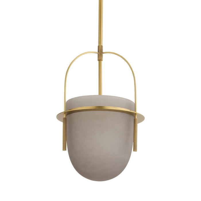 Arteriors DPC19 One Light Pendant, Frosted Smoke