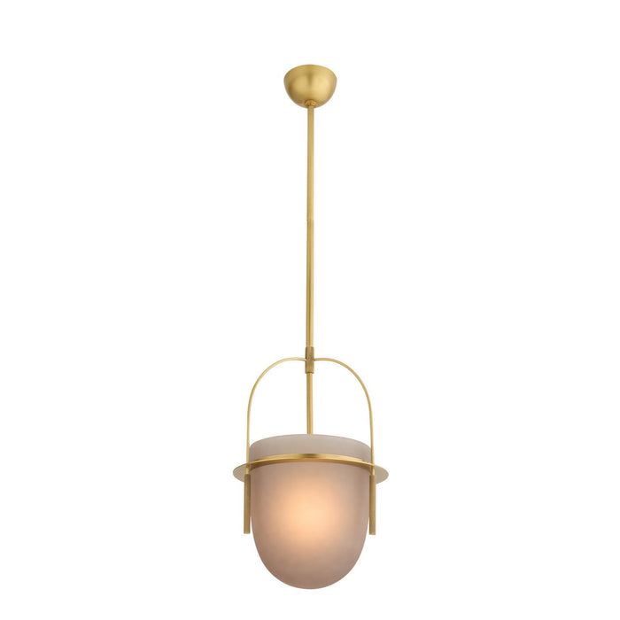 Arteriors DPC19 One Light Pendant, Frosted Smoke