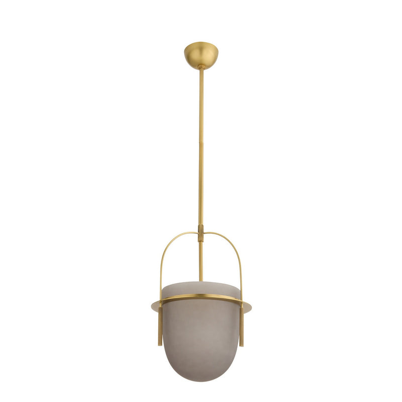 Arteriors DPC19 One Light Pendant, Frosted Smoke