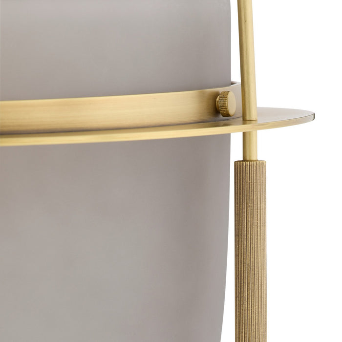Arteriors DPC19 One Light Pendant, Frosted Smoke