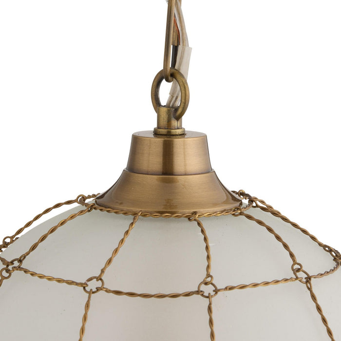 Arteriors DPI14 One Light Pendant, Frosted