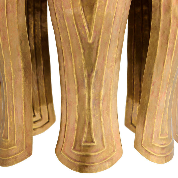 Arteriors DSI11 One Light Pendant, Vintage Brass