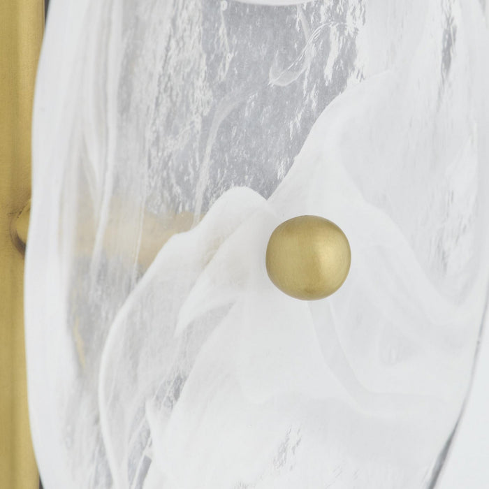 Arteriors DWC64 Two Light Wall Sconce, White Glaze