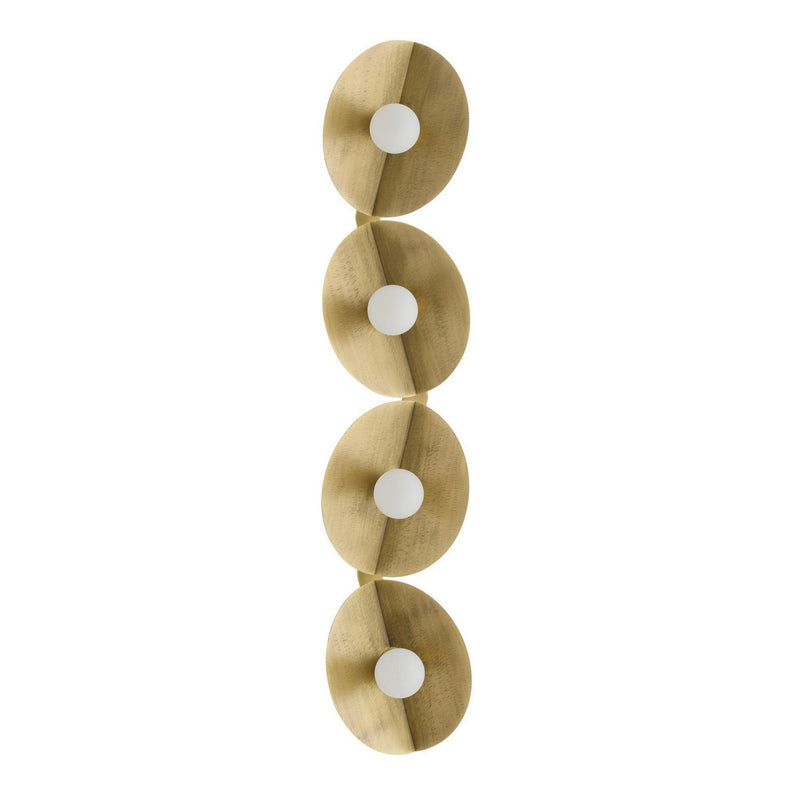 Arteriors DWC69 Four Light Wall Sconce, Antique Brass