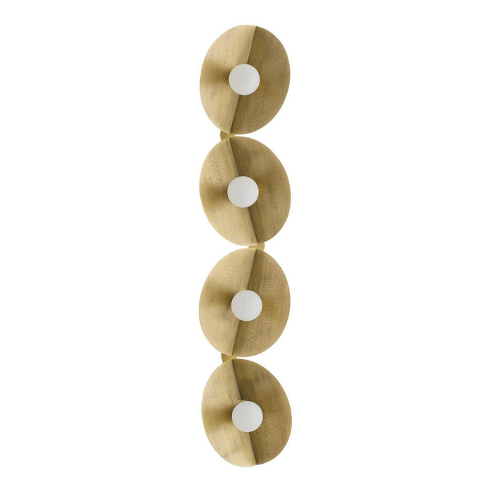 Arteriors DWC69 Four Light Wall Sconce, Antique Brass