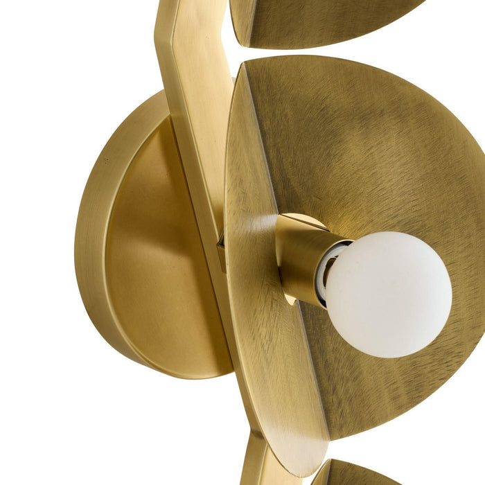 Arteriors DWC69 Four Light Wall Sconce, Antique Brass