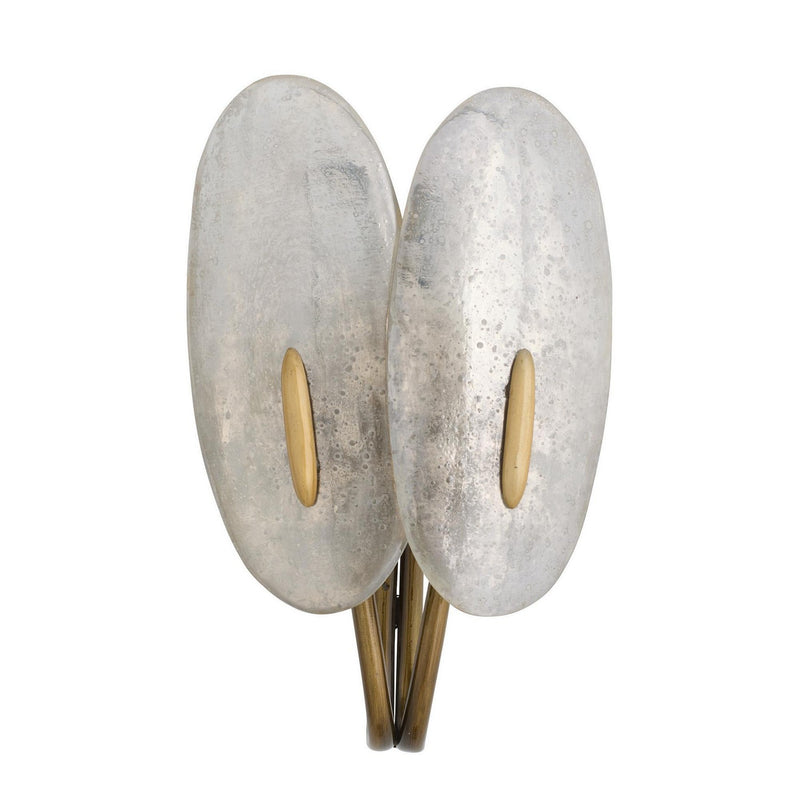 Arteriors DWI25 Two Light Wall Sconce, Mercury