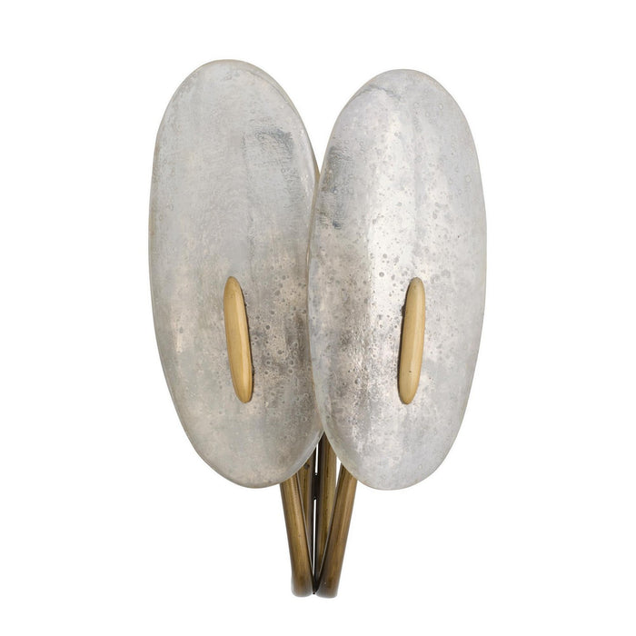 Arteriors DWI25 Two Light Wall Sconce, Mercury