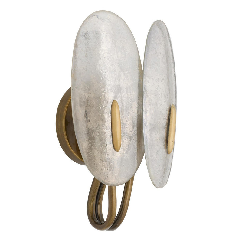 Arteriors DWI25 Two Light Wall Sconce, Mercury