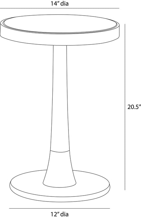 Arteriors FAI19 Accent Table, Beige