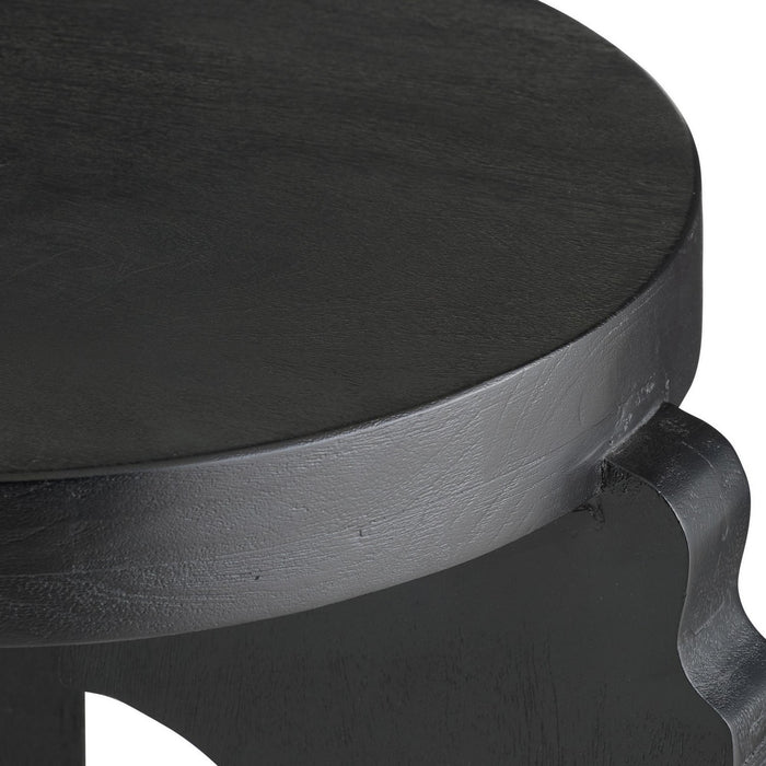 Arteriors FAI22 Accent Table, Ebony