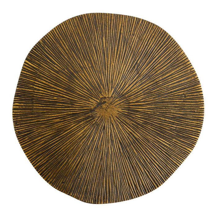 Arteriors FAI23 Accent Table, Antique Brass