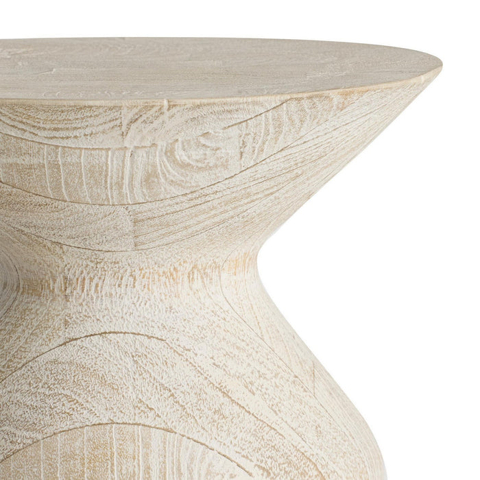 Arteriors FAI25 Drink Table, Whitewash
